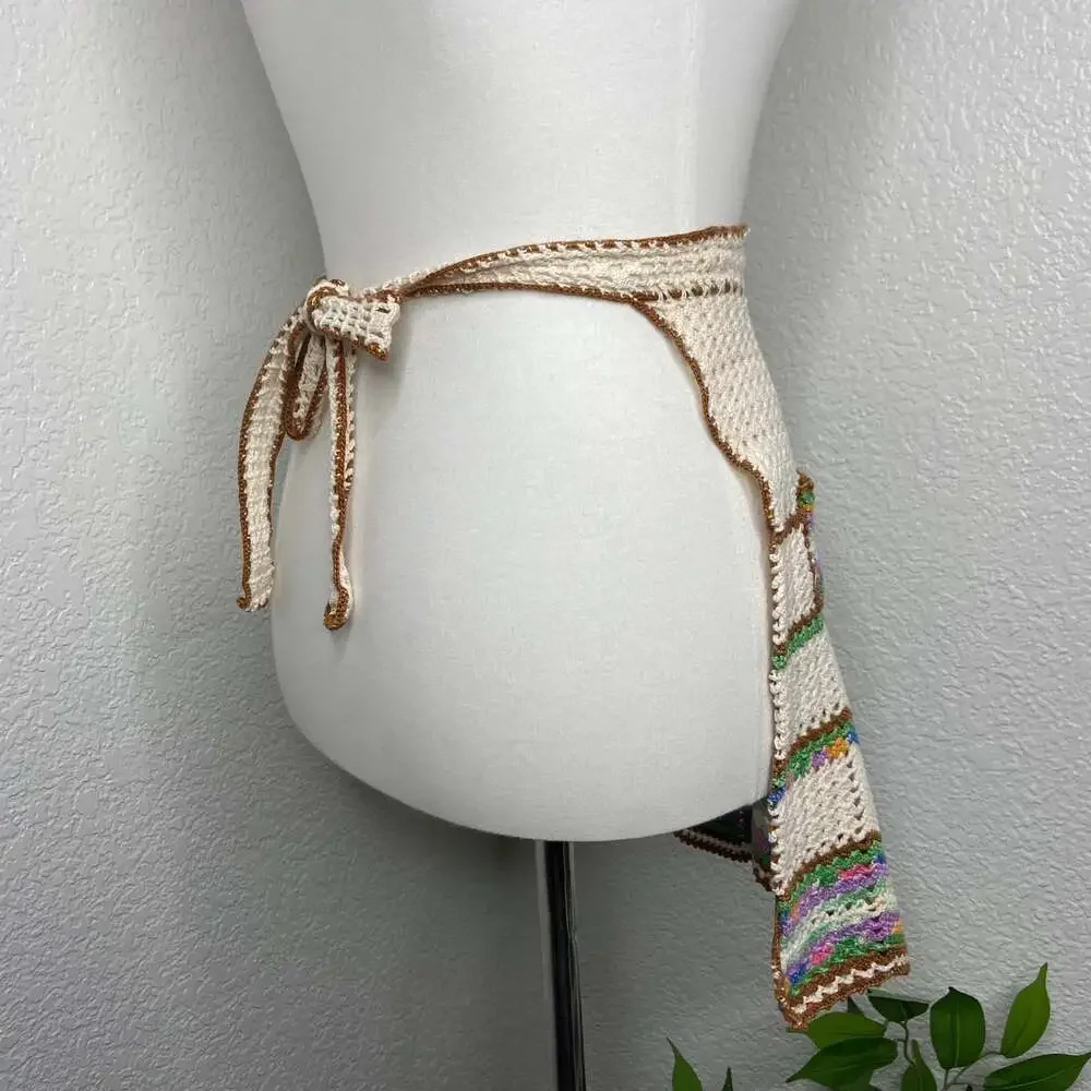 Vintage Handmade Crochet Apron
